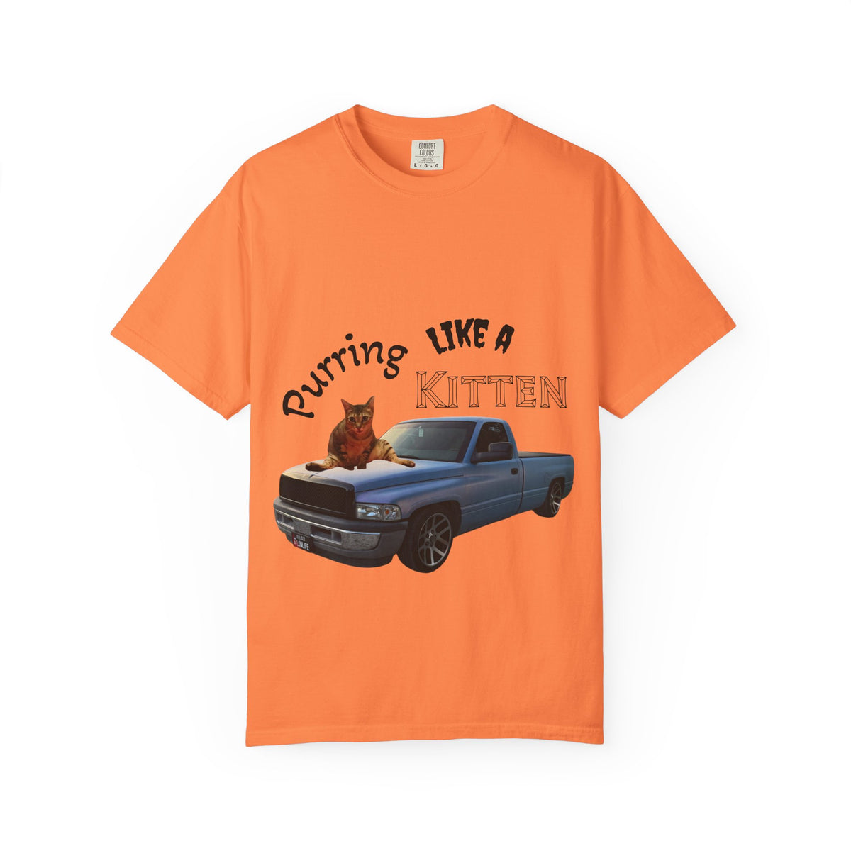 Purring Like a Kitten – Cat on Truck Graphic Tee